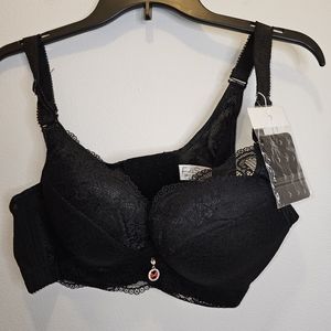 NWT FallSweet black bra Size 38C